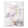 image:imageStephen Joseph 3Pack Glitter Hair Clips for Girls  Cute Shimmer NonSlip Alligator Hair Clip Hair Clips Barrettes for Baby Girls Toddlers Kids BunnyGlitter Rainbow