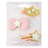 image:imageStephen Joseph 3Pack Glitter Hair Clips for Girls  Cute Shimmer NonSlip Alligator Hair Clip Hair Clips Barrettes for Baby Girls Toddlers Kids BunnyGolden