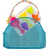 image:imageStephen Joseph Beach Tote with Sand Toys  Toddler and Baby Beach Toys Travel Friendly Beach Set 6 Piece Beach Play Set Beach Bag with Sand Toys for Toddlers and Kids TurtleRainbow