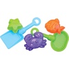 image:imageStephen Joseph Beach Tote with Sand Toys  Toddler and Baby Beach Toys Travel Friendly Beach Set 6 Piece Beach Play Set Beach Bag with Sand Toys for Toddlers and Kids TurtleDino Pirate