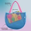 image:imageStephen Joseph Beach Tote with Sand Toys  Toddler and Baby Beach Toys Travel Friendly Beach Set 6 Piece Beach Play Set Beach Bag with Sand Toys for Toddlers and Kids TurtleSunshine
