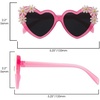 image:imageStephen Joseph Cute Fashion Sunglasses for Girls Kids Round Flower Sunglasses Girls Heart Sunglasses Pink Heart