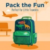 image:imageStephen Joseph Kids Classic Rolling Luggage Kids Luggage Toddler Rolling Travel Carry On Kids Suitcase with wheelsGreen Dino