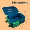 image:imageStephen Joseph Kids Classic Rolling Luggage Kids Luggage Toddler Rolling Travel Carry On Kids Suitcase with wheelsGreen Dino