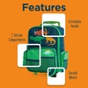 image:imageStephen Joseph Kids Classic Rolling Luggage Kids Luggage Toddler Rolling Travel Carry On Kids Suitcase with wheelsGreen Dino