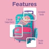 image:imageStephen Joseph Kids Classic Rolling Luggage Kids Luggage Toddler Rolling Travel Carry On Kids Suitcase with wheelsMermaid