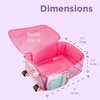 image:imageStephen Joseph Kids Classic Rolling Luggage Kids Luggage Toddler Rolling Travel Carry On Kids Suitcase with wheelsPink Unicorn