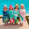 image:imageStephen Joseph Kids Hooded Beach Towel for Girls amp Boys 38 Years Toddler Poncho Bath Towel with Hood Soft Absorbent Cotton Large 46x 235 FishMermaid