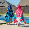 image:imageStephen Joseph Kids Hooded Beach Towel for Girls amp Boys 38 Years Toddler Poncho Bath Towel with Hood Soft Absorbent Cotton Large 46x 235 FishMermaid