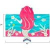 image:imageStephen Joseph Kids Hooded Beach Towel for Girls amp Boys 38 Years Toddler Poncho Bath Towel with Hood Soft Absorbent Cotton Large 46x 235 FishMermaid
