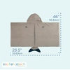 image:imageStephen Joseph Kids Hooded Beach Towel for Girls amp Boys 38 Years Toddler Poncho Bath Towel with Hood Soft Absorbent Cotton Large 46x 235 FishPirate Dog