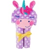 image:imageStephen Joseph Kids Hooded Beach Towel for Girls amp Boys 38 Years Toddler Poncho Bath Towel with Hood Soft Absorbent Cotton Large 46x 235 FishUnicorn