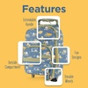 image:imageStephen Joseph Kids Rolling CarryOn Luggage UnicornConstruction