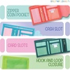 image:imageStephen Joseph Kids Wallet TriFold BiFold Wallet for Boys amp Girls with Zipper Coin Pocket Durable Polyester Small Wallet for Kids Cute Designs for School amp Travel MushroomFiretruck