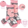 image:imageStephen Joseph UnisexKids Crew SocksCharcoal Flower
