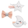 image:imageStephen Joseph 3Pack Glitter Hair Clips for Girls  Cute Shimmer NonSlip Alligator Hair Clip Hair Clips Barrettes for Baby Girls Toddlers Kids BunnySilver Star