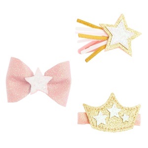 image:imageStephen Joseph 3Pack Glitter Hair Clips for Girls  Cute Shimmer NonSlip Alligator Hair Clip Hair Clips Barrettes for Baby Girls Toddlers Kids BunnyGolden