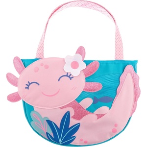 image:imageStephen Joseph Beach Tote with Sand Toys  Toddler and Baby Beach Toys Travel Friendly Beach Set 6 Piece Beach Play Set Beach Bag with Sand Toys for Toddlers and Kids TurtleAxolotl