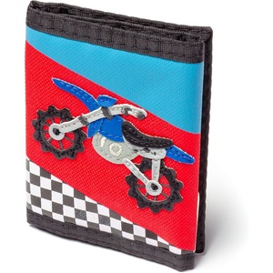 image:imageStephen Joseph Kids Wallet TriFold BiFold Wallet for Boys amp Girls with Zipper Coin Pocket Durable Polyester Small Wallet for Kids Cute Designs for School amp Travel MushroomMotocross