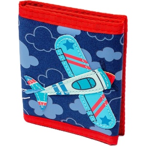 image:imageStephen Joseph Kids Wallet TriFold BiFold Wallet for Boys amp Girls with Zipper Coin Pocket Durable Polyester Small Wallet for Kids Cute Designs for School amp Travel MushroomAirplane
