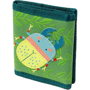 image:imageStephen Joseph Kids Wallet TriFold BiFold Wallet for Boys amp Girls with Zipper Coin Pocket Durable Polyester Small Wallet for Kids Cute Designs for School amp Travel MushroomBug