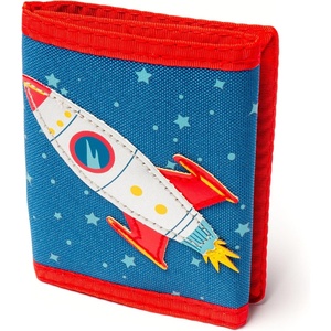 image:imageStephen Joseph Kids Wallet TriFold BiFold Wallet for Boys amp Girls with Zipper Coin Pocket Durable Polyester Small Wallet for Kids Cute Designs for School amp Travel MushroomSpace