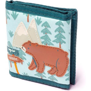 image:imageStephen Joseph Kids Wallet TriFold BiFold Wallet for Boys amp Girls with Zipper Coin Pocket Durable Polyester Small Wallet for Kids Cute Designs for School amp Travel MushroomOutdoor