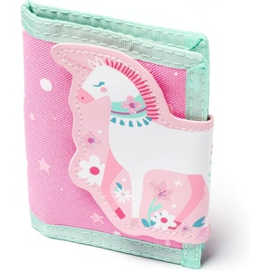 image:imageStephen Joseph Kids Wallet TriFold BiFold Wallet for Boys amp Girls with Zipper Coin Pocket Durable Polyester Small Wallet for Kids Cute Designs for School amp Travel MushroomUnicorn