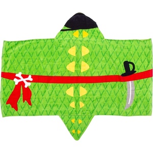 image:imageStephen Joseph Unisex Kids Bath and Beach Soft Cotton Velour Hooded Towel Size 46x24AlligatorPirate