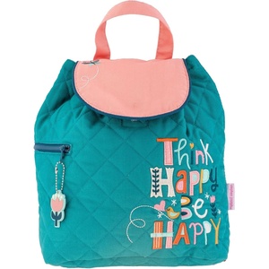 image:imageStephen Joseph Unisex Toddler Back to School Quilted Backpack One Size Shark Dark BlueThink Happy