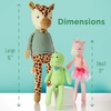image:imageStephen Joseph Stuffed Animal Toy 11 inches Small Super Soft Plush Doll Toys for Baby Toddler Kids Bebe BunnyPoppy Panda
