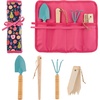 image:imageStephen Joseph Toddler Gardening Tool Set 5 PCS  Mini Shovel Seed Dibbler Mini Rake and Plant Markers with Roll Up Bag Kids Gardening Tools Best Outdoor Toys Gift for Boys and Girls Fruit