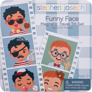 image:imageStephen Joseph Funny Faces Magnetic Toy for Kids Girl Travel Tin GameBoy