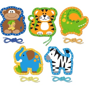 image:imageStephen Joseph Lacing Cards Zoo SmallZoo