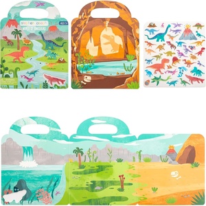 image:imageStephen Joseph Reusable Sticker Book for Kids City 30 Sticker Play SetDino