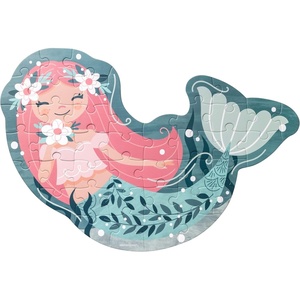 image:imageStephen Joseph Shaped Jigsaw Puzzle 40 Pieces Preschool Toddler Puzzle UnicornMermaid