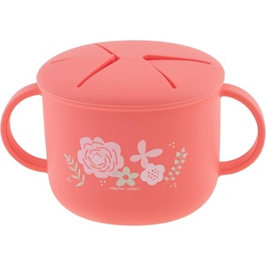 image:imageStephen Joseph Silicone Snack Cup Snack Cups for Babies and Toddlers Bunny MediumCoral Flower