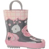 image:imageStephen Joseph Kids Rain Boots Charcoal Floral 10