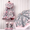 image:imageStephen Joseph Kids Rain Boots Charcoal Floral 11