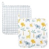 image:imageStephen Joseph Baby and Toddler Washcloths Muslin Washcloth 10x10 inches  Dino Set of 2Zoo