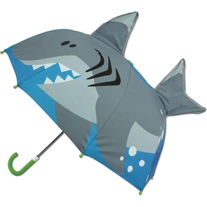 image:imageStephen Joseph 3D Pop Up Kids Umbrella Cute Animals amp Toddler Rain Umbrella Lightweight Easy Grip Handle for Boys Girls Ages 38Shark