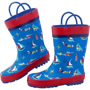 image:imageStephen Joseph Girls All Over Print Rain BootsNautical