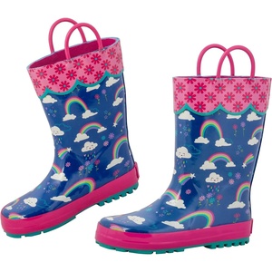 image:imageStephen Joseph Girls All Over Print Rain BootsRainbow