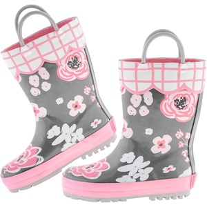image:imageStephen Joseph Girls RainbootsCharcoal Floral