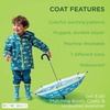 image:imageStephen Joseph Boy Raincoat Waterproof Jacket Cotton Lined Hooded Outerwear for School Travel Sizes 2T78Blue Construction