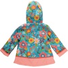 image:imageStephen Joseph Girls Raincoat Waterproof Jacket Cotton Lined Hooded Outerwear for School Travel Sizes 2T78Turquoise Floral