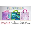 image:imageStephen Joseph Medium Recycled Gift Bag with Handles Kids Reusable Birthday Party Gift Bag Shopping BagWOODLAND