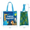 image:imageStephen Joseph Medium Recycled Gift Bag with Handles Kids Reusable Birthday Party Gift Bag Shopping BagZOO