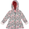 image:imageStephen Joseph Girls Raincoat Waterproof Jacket Cotton Lined Hooded Outerwear for School Travel Sizes 2T78Charcoal Flower