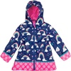 image:imageStephen Joseph Girls Raincoat Waterproof Jacket Cotton Lined Hooded Outerwear for School Travel Sizes 2T78Rainbow